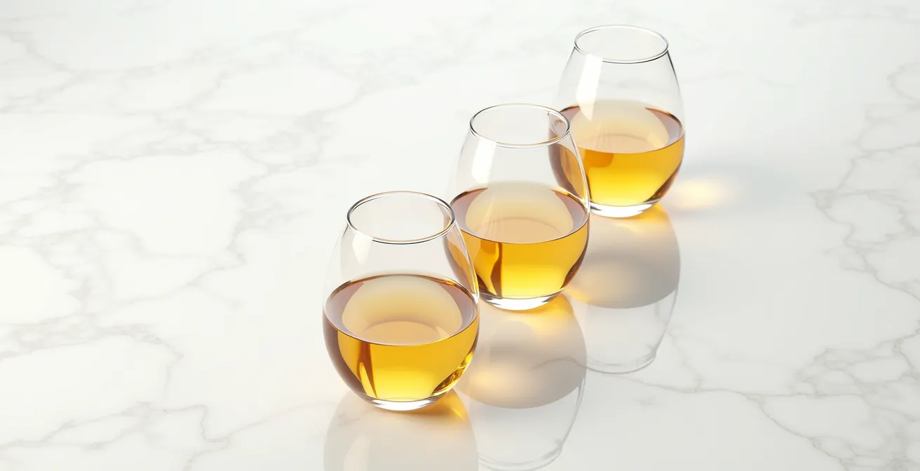 Three glass containers representing cash flow buckets for startup financial management