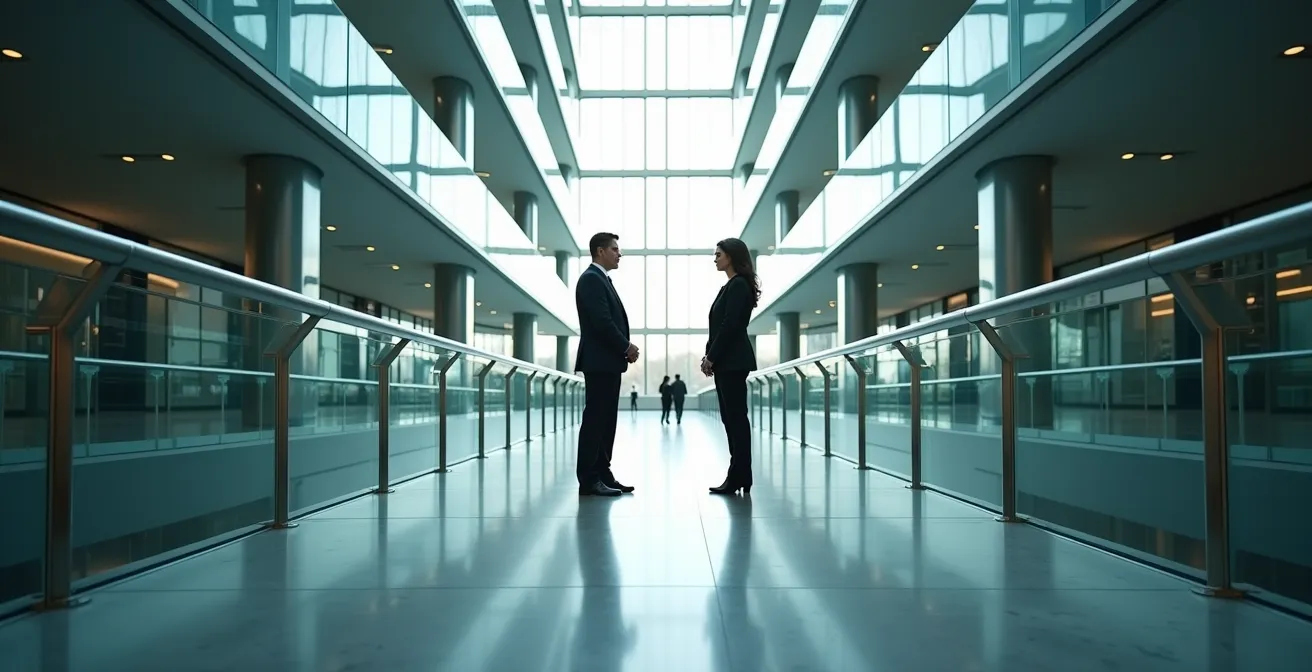 Abstract representation of corporate structure decision pathways