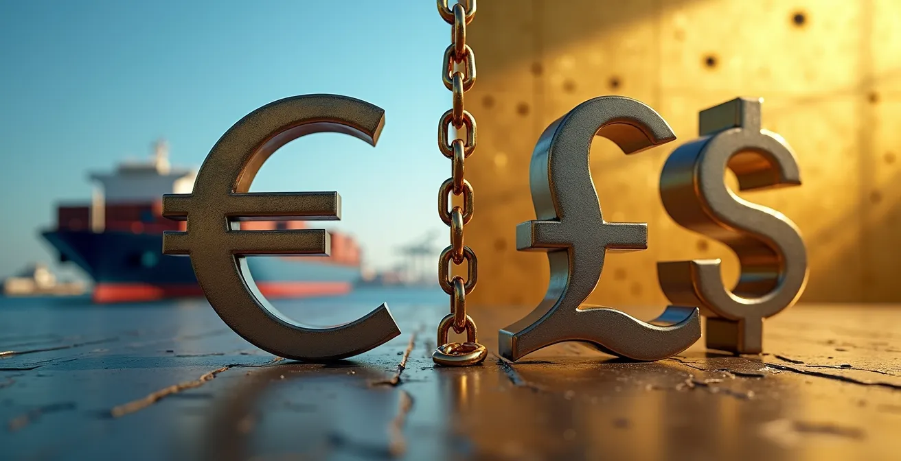 International trade finance structure with secured credit facilities visualization