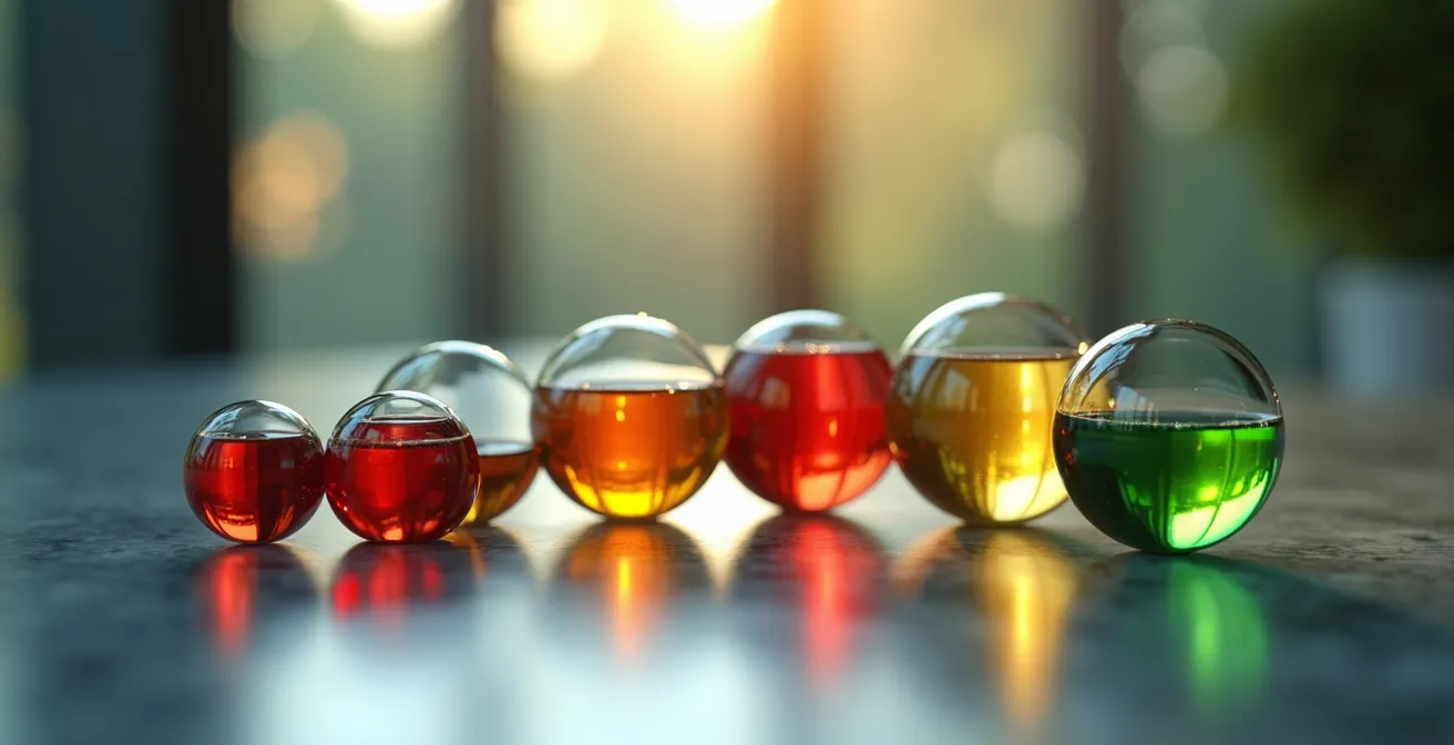 Abstract visualization of risk scoring patterns with flowing data streams